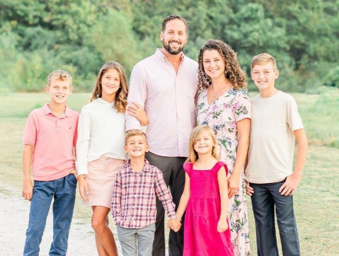 KJ Smith with his family